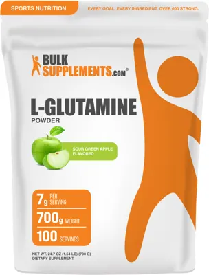 L-Glutamine Powder - Sour Apple - Powder / 700 Grams (1.5 lbs)