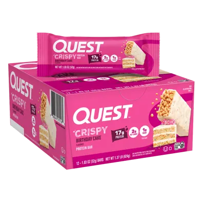 Birthday Cake Crispy Hero Bars - 12 Count Box