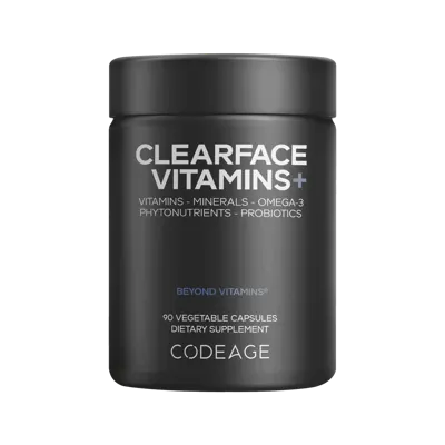 Codeage Clearface Vitamins+ Minerals Supplement Black Edition - Codeage Clearface Vitamins+ Minerals Omega-3 Phytonutrients Black Edition unflavored 90 Capsules