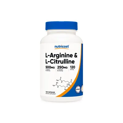 Nutricost L-Arginine L-Citrulline Complex Capsules - 120 Capsules