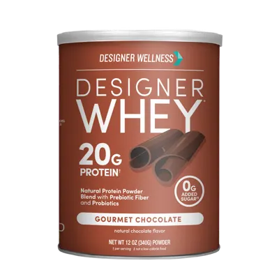 Designer Whey Gourmet Chocolate Protein Powder, 12 oz