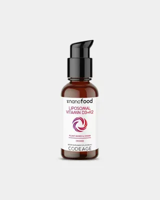 Codeage Vitamin D3 + K2 Liquid Drops Supplement - 60 Servings