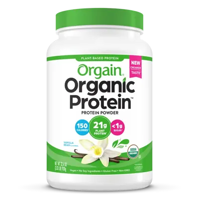Organic Protein™ Plant Based Protein Powder - Vanilla Bean - 10 single-serve packets