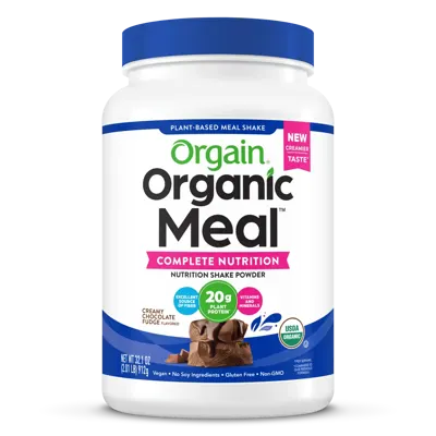 Organic Meal Powder - Creamy Chocolate Fudge - 2.01lb Canister