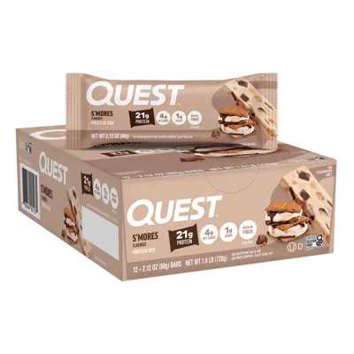 S'Mores Protein Bars - 12 Count Box