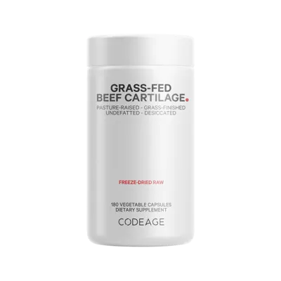 Codeage Grass-Fed Beef Cartilage - Codeage Beef Tracheal Cartilage 180 ct