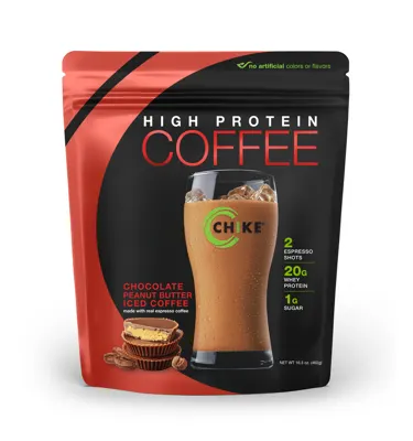 Chocolate Peanut Butter High Protein Iced Coffee - Single-Serving Packets