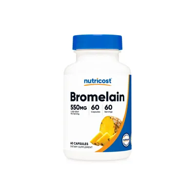 Nutricost Bromelain Capsules - 550 MG / 60 Capsules