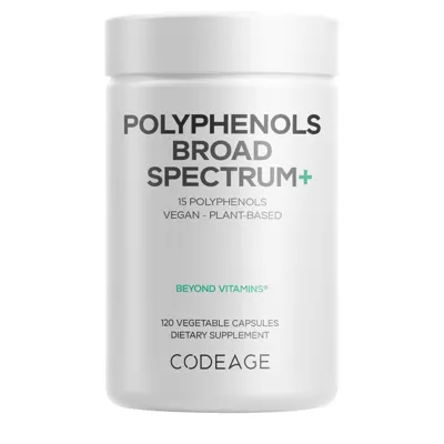 Codeage Polyphenols Broad Spectrum - Codeage Polyphenols unflavored 120 Capsules