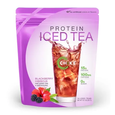 Blackberry Hibiscus Protein Iced Tea - Single-Serving Packets