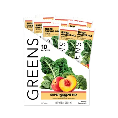 Greens: Peachy Greens Mix (10 Single Serving Stick Packs)