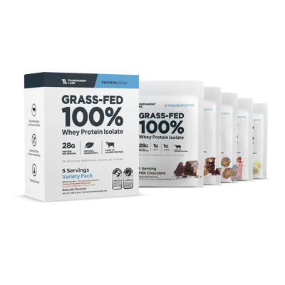 Whey Protein Isolate - 5 Serving Variety Pack - 5 Single Servings