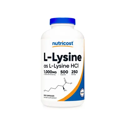Nutricost L-Lysine Capsules - 250 Capsules