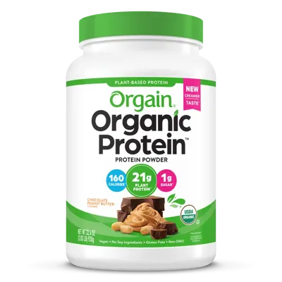 Organic Protein™ Plant Based Protein Powder - Chocolate Peanut Butter - 1.02lb Canister