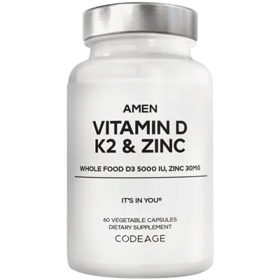 Codeage Amen Vitamin D, K2 & Zinc - 60