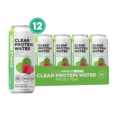Clear Protein Water: Prickly Pear (16 Oz. | 12 Pack)