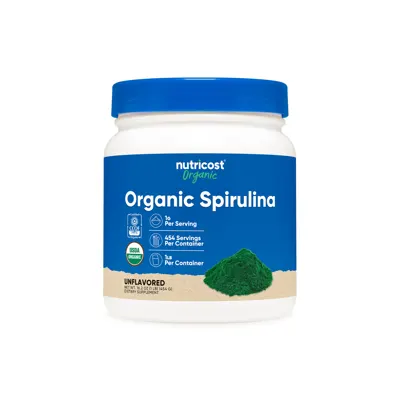Nutricost Organic Spirulina Powder - 1 lb