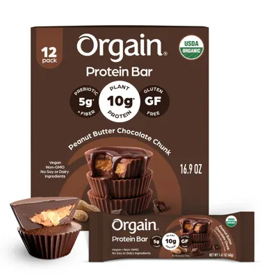 Organic Protein Bar - Peanut Butter Chocolate Chunk - 12 Bars