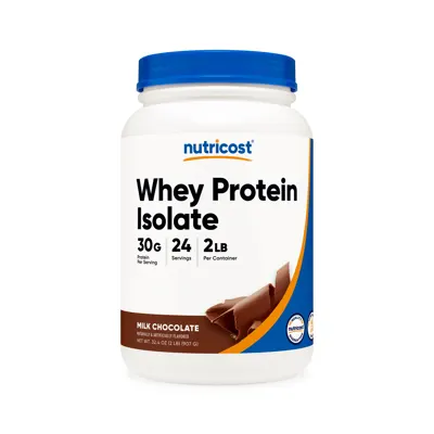 Nutricost Whey Protein Isolate Powder - 2 lbs