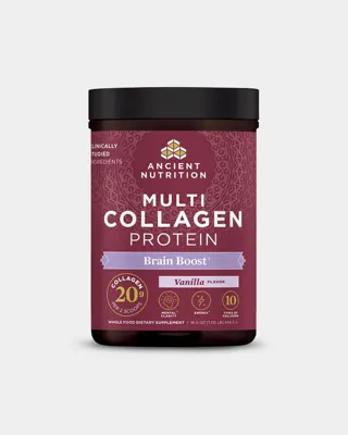 Ancient Nutrition Multi Collagen Protein - Brain Boost - 45 Servings
