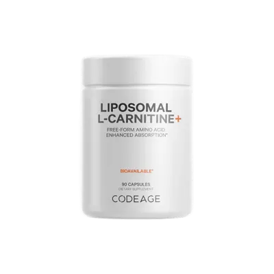Codeage L-Carnitine+ Free-Form Amino Acid Supplement - Codeage Liposomal L-Carnitine+ 90 ct