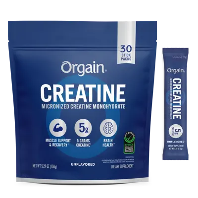Creatine Powder Single Serve Stick Packs - 30 Stick Packs