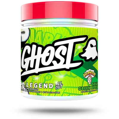 Ghost Legend® All Out x Warheads® | Sour Green Apple - 20 Servings