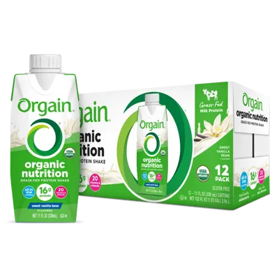 Organic Nutrition Shake - Sweet Vanilla Bean - 12 Shakes