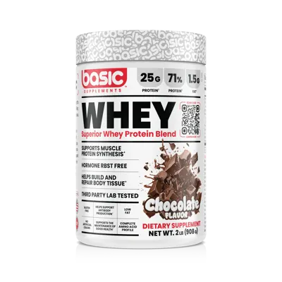 Basic Supplements Superior Whey Protein Blend 2lb, Chocolate