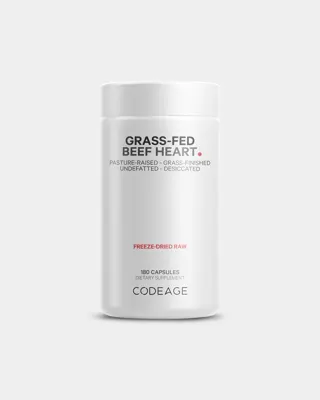 Codeage Grass-Fed Beef Heart Glandular Supplement - 180 Capsules / Unflavored