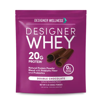 Designer Whey Double Chocolate Protein Powder, 2 lb