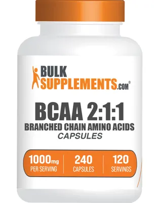 BCAA 2:1:1 (Branched Chain Amino Acids) Capsules - Capsule / 240 Capsules