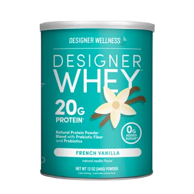 Designer Whey French Vanilla Protein Powder, 12 oz
