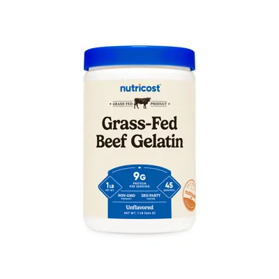 Nutricost Grass-Fed Beef Gelatin Powder