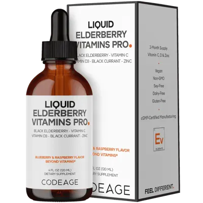 Codeage Organic Black Elderberry Syrup - Codeage Elderberry Syrup 4 fl oz