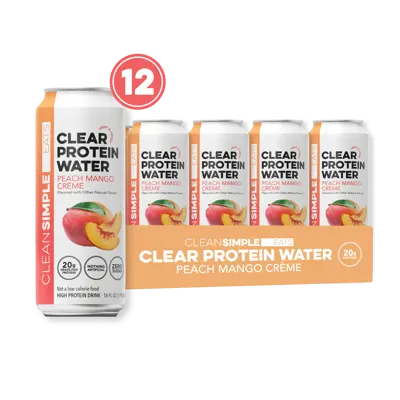 Clear Protein Water: Peach Mango Creme (16 Oz. | 12 Pack)