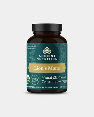 Ancient Nutrition Ancient Mushrooms - Organic Lion's Mane - 30 Tablets