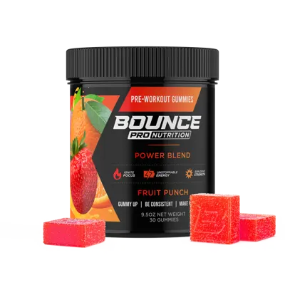 Pre-Workout Gummies - Power Blend - Fruit Punch - 30 Count