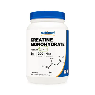 Nutricost Creatine Monohydrate (Creapure®) Powder - 1 KG