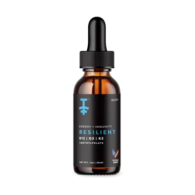 Resilient | Oral Vitamin Tincture Formula | Natural Berry Flavor - 1 Bottle
