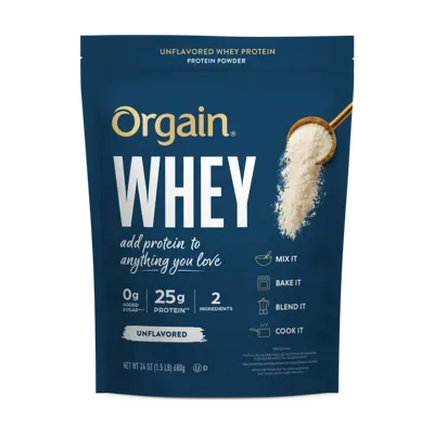 Whey Protein Powder - Unflavored - 24 oz pouch