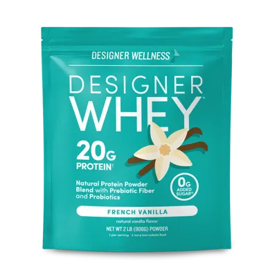 Designer Whey French Vanilla Protein Powder, 2 lb