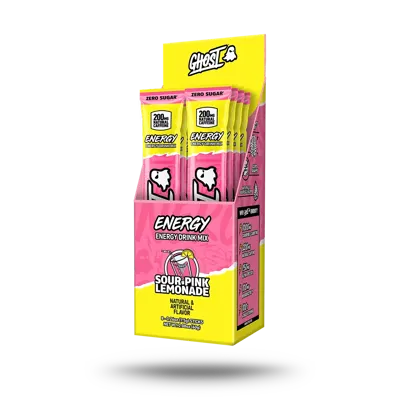 Ghost® Energy Sticks 8-Pack | Sour Pink Lemonade - 8 Sticks