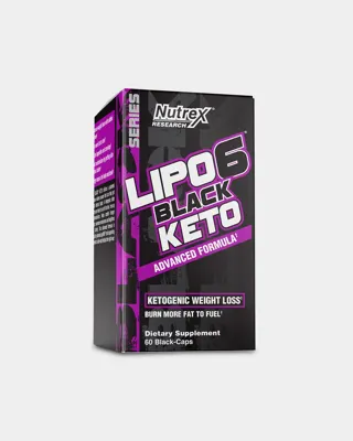 Nutrex Lipo-6 Black Keto Fat Burner - 60 Black-Caps