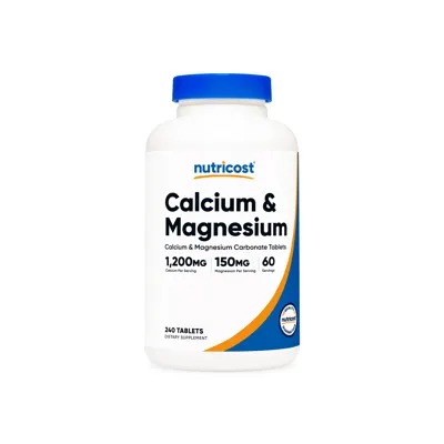 Nutricost Calcium & Magnesium Carbonate Tablets