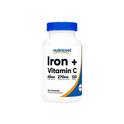 Nutricost Iron with Vitamin C