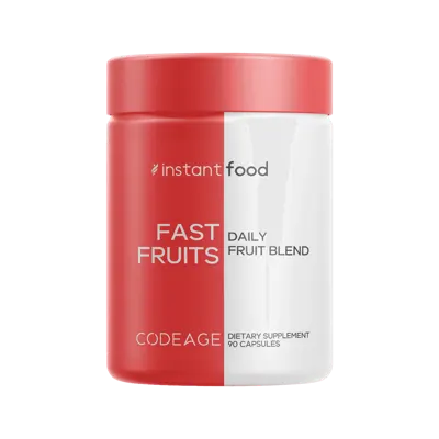 Codeage Instantfood Fast Fruits Daily Fruit Blend Supplement - 90 Capsules / Unflavored