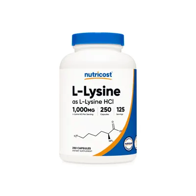 Nutricost L-Lysine Capsules - 500 Capsules