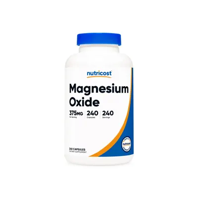 Nutricost Magnesium Oxide Capsules - 375 MG