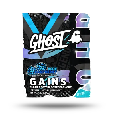 Ghost® Clear Gains Packet | Blue Raspberry - 1 Sample Packet